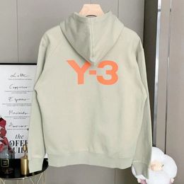 Mens Hoodies Spring Leisure Sports Cardigan Jacket y3 Fluorescent Letter Printed Jackets