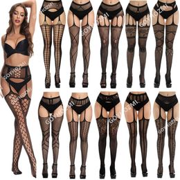 Sexy Costume Tights Hot Pantyhose Mesh Net Porno Women Lingerie Black Open Crotch Latex Underwear Erotic Intimates Hosiry Stockings Hose