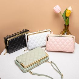 Wallets 2023 Trend Women's Bag Soft Leather Small Cell Phone Purse Handbags Fashion Crossbody Shoulder Bags Wallet Clutch