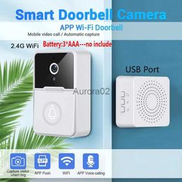 Doorbells WIFI DoorBell Outdoor IP HD Camera Video Doorbell Camera Weatherproof Smart Home Security Door Bell Night Vision Video YQ231111