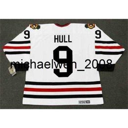 Weng Men Women Youth BOBBY HULL 1967 CCM Turn Back Home Hockey Jersey All Stitched Top-quality Any Name Any Number Goalie Cut