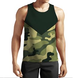 New 3D Printing Camouflage Tank Top Fashion Men Women Tracksuits Crewneck Vest Plus Size S-6XL Harajuku 012