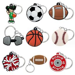 sport styles pvc keychains pendant cartoon anime cute decoration gift wholesale