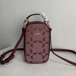 fashion bag lady designer phone bag c-bag luxurys handbags women purse Vintage Print Square Shoulder Wallet mini crossbody bags Christmas 231111
