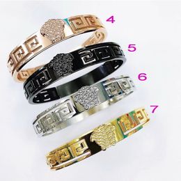 New designed Titanium steel bangle 18K gold plated women bracelet gifts Designer Jewellery Ver88