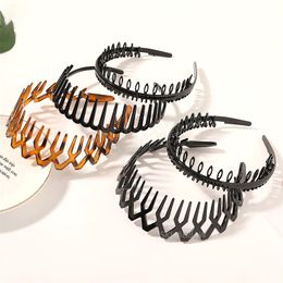 Fashion Headband Hair Bands for Women Simplicity Anti-slip Belt Teeth Colourful Girls Headbands Hair Accessories