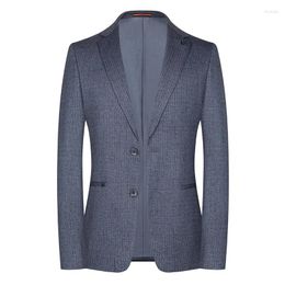 Men's Suits Spring Autumn Blazers Men Slim Fit British Plaid Formal Suit Jacket Party Wedding Business Casual Male Plus Size 4XL