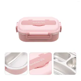 Dinnerware Sets Office Bento Box Kids Snack Containers Stainless Steel Travel Container Divider Lunch Portable Meal