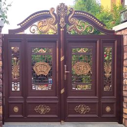 Aluminium alloy door, Aluminium gate, garden door, corrosion resistance, maintenance free, light weight, high strength, easy to Instal