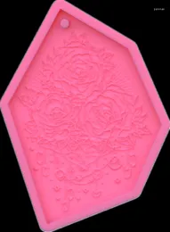 Baking Moulds Silicone Flower DIY Resin Keychain Pendant Epoxy Moulds For Jewellery Making Tools Handmade Craft Z113