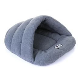 kennels pens Winter warm slipper shape pet cushion house dog bed dog house soft comfortable cat dog bed house high quality products 231110