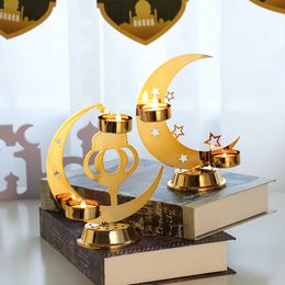 Novelty Items EID Mubarak Candlestick Ramadan Decoration For Home Eid Mubarak Islamic Muslim Party Supplies Ramadan Kareem Eid Al Adha Decor Z0411