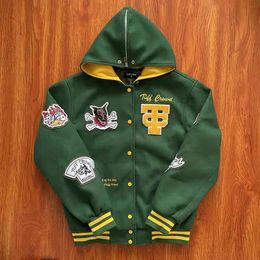 Men s Jackets Tuff Crowd Styles Embroidery High Quality And Women s Hooded Baseball 231110