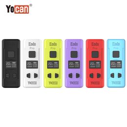 Yocan Kodo Pro 510 Box Mod 400mAh Compact Versátil Vaporizador Mod Bateria com carregamento rápido tipo C e ajuste de tensão