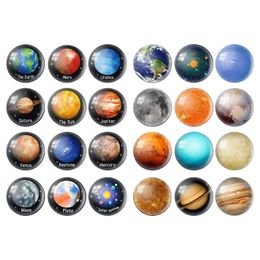 Fridge Magnets Planet Magnets For Fridge Round Space Magnetic Stickers Aesthetic 12pcs Decorative Magnets For Fridge With Various Patterns Soft 231110