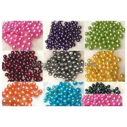 Pearl New Fashion Diy Beads Round Natural Freshwater Pearl 67Mm Bk Mticolor Grade Particle For Jewellery Making Drop Delivery Dhgarden Dh95H