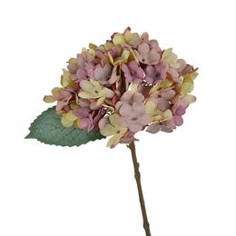 Hot Selling Artificial Oil Hydrangea Single Branch Artificial Silk Hydrangeas Flowers Table Centrepieces Bulk Christmas Decoration