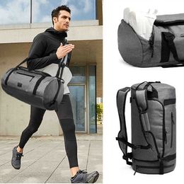 Duffel Bags Large Capacity Men's Fitness Gym Bag dry and Wet Separation Multifunction Sports Bag Short-distance Travel Handbag Backpack Men 230404