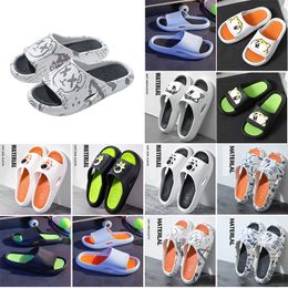 Herren Sommerrutschen Hausschuhe Designer Frauen Sandalen Strand Folien flach Plattform Ladies Sandali Badezimmer Hausschuhe Flip Flops gestreift Kausalrutsche 30