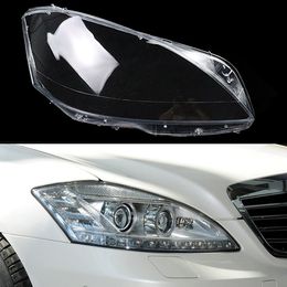 Front Car Lampshade Glass Lens Case Auto Caps Shell Headlight Cover For Mercedes-Benz S-Class W221 S280 S300 S350 S500 2010-2013