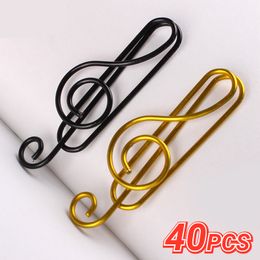 Bag Clips Student Fashion Decoration Metal Paper Creative Music Note Shape Book Binding Stationery Supplies 230410