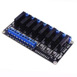 Freeshipping 10pcs 8 Channel 5V DC Relay Module Solid State Low Level SSR AVR DSP 2A 240V Fegmn