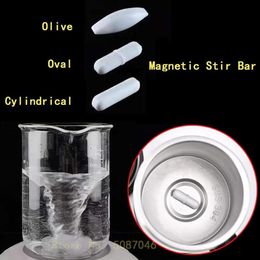 Mugs Olive Oval Cylindrical 3Style Magnetic Stir Bar Automatic Self Stirring Mug Cup Rod Non-Corroding269h