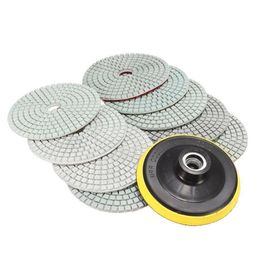 Freeshipping Best Price 10Pcs/lot Wet Dry 4 inch Diamond Polishing Pad For Granite Stone Concrete Marble New Arrival Muggx