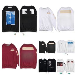 Mens Hoodies Sweatshirts Dupe Womens Pull Felpe Offwhite Felpa Pullover Sweater Clothe Varsity Jacket Man Top Shirt Woman s