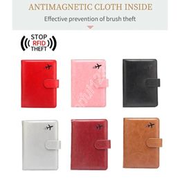 Wallets PU Leather Passport Protector Cover Man Women Lover Couple Travel Passport Holder with Credit Card Holder Wallet