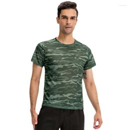 Men's T Shirts Men's Loose T-shirt Outdoor Training Shirt Camouflage Quick-drying Breathable Short-sleeved Top Eu Size