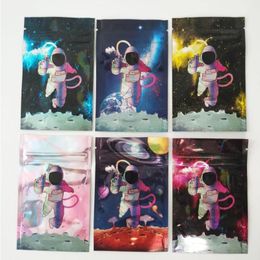 6 Types 35g Mylar Bag California SF space astronauts package zipper bags Nljvo