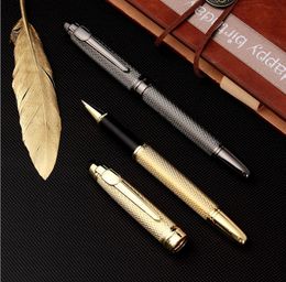 Ballpoint Pens High Quality Gift Pen Luxury Urban Speed Series Black Resin Rollerball Pvdplated Brushed Surfaces Office School Suppl Dhvgd