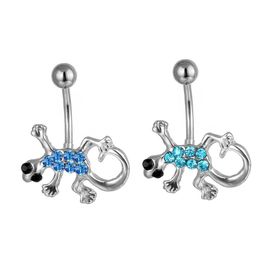 Navel Bell Button Rings D0106 Lizard Belly Stud Mix Colors Drop Delivery Jewelry Body Dhgarden Otasj