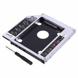 Freeshipping 127mm Aluminum SATA HDD SSD Enclosure Hard Disk Drive Bay Caddy Optical DVD Adapter for Laptop Lwmik