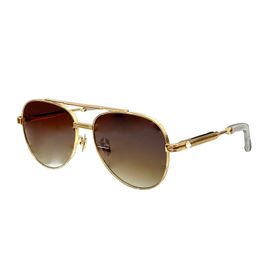 luxury MAY designer sunglasses for men and women womens ladies retro eyewear gold frames brown UV400 lenses Z002 pilot eyeglasses driving shades eyeglass with case