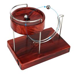 Decorative Objects Figurines Easter Perpetual Marble Machine Kinetic Art Motion Inertial Metal Automatic Jumping Table Toy Home Decoration 230411