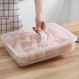 Storage Bottles 10/18/34 Grids Fresh-keeping Box Transparent Lid Egg Refrigerator Household Kitchen Items
