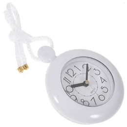 Wall Clocks Round Bathroom Waterproof Clock Child Rustic Decor Digital Plastic Hanging