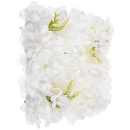 Decorative Flowers Fake Simulation Wall Artificial Panel Decor Wedding Floral Green Plants Rose White