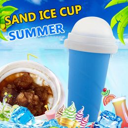 Ice Cream Tools Frozen Squeeze Slushy Cup Maker Magic Instant Slushie Smoothie Pussy Hail Glass Bucket Bottle Manual Shake Picaice Mug 230410