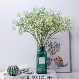 Decorative Flowers White Gypsophila Artificial Wedding DIY Bouquet Decoration Arrangement Plastic Babies Breath Fake Flower Home Decor