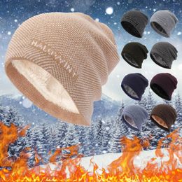 Berets Protection Winter Hats Stylish Soft Beanie Hat For Men Women Padded And Thickened Warm Riding Neck Wool