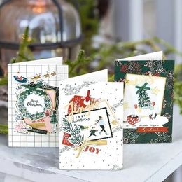 Greeting Cards 6pcs Christmas Making Kit Handmade Maker Kids Adults Create Your Own 230411