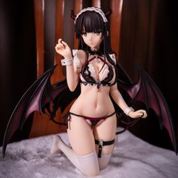 Gun Toys 17cm Skytube Charm Anime Sexy Girl Figure Taya Koakuma Akuma Maid ver. 1/6 Pvc action Figurine Adult Collection Model D