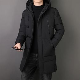 Mens Down Parkas Quilted Jacket Brand Hooded Thick Warm Men Windbreaker Winter Slim Korean Fashion Cottonpadded 231110