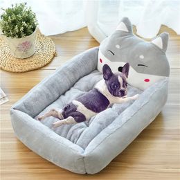 kennels pens Rectangle Dog Bed Sleeping Bag Kennel Cat Puppy Sofa Bed Pet House Winter Warm Nest Soft Beds Portable for Pets Cats Basket 231110