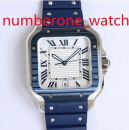 Mens Watches Automatic Mechanical Movement 40mm Made Of Premium Stainless Steel Baked Blue Watches Needle Life Waterproof Fashion Wristwatch Gift