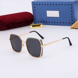 Summer Sunglasses Eyeglasses Adumbral Fashion Polarised Metal Full Frame Women Men Cool Adult Sun glass 6 Colour Available