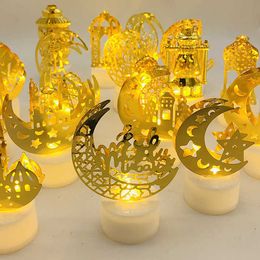 Novelty Items 2023 Muslim Ramadan Decoration Candle Led Lights Eid Mubarak For Home Eid alFitr Aid Moubarak Party Not Include Battery Z0411